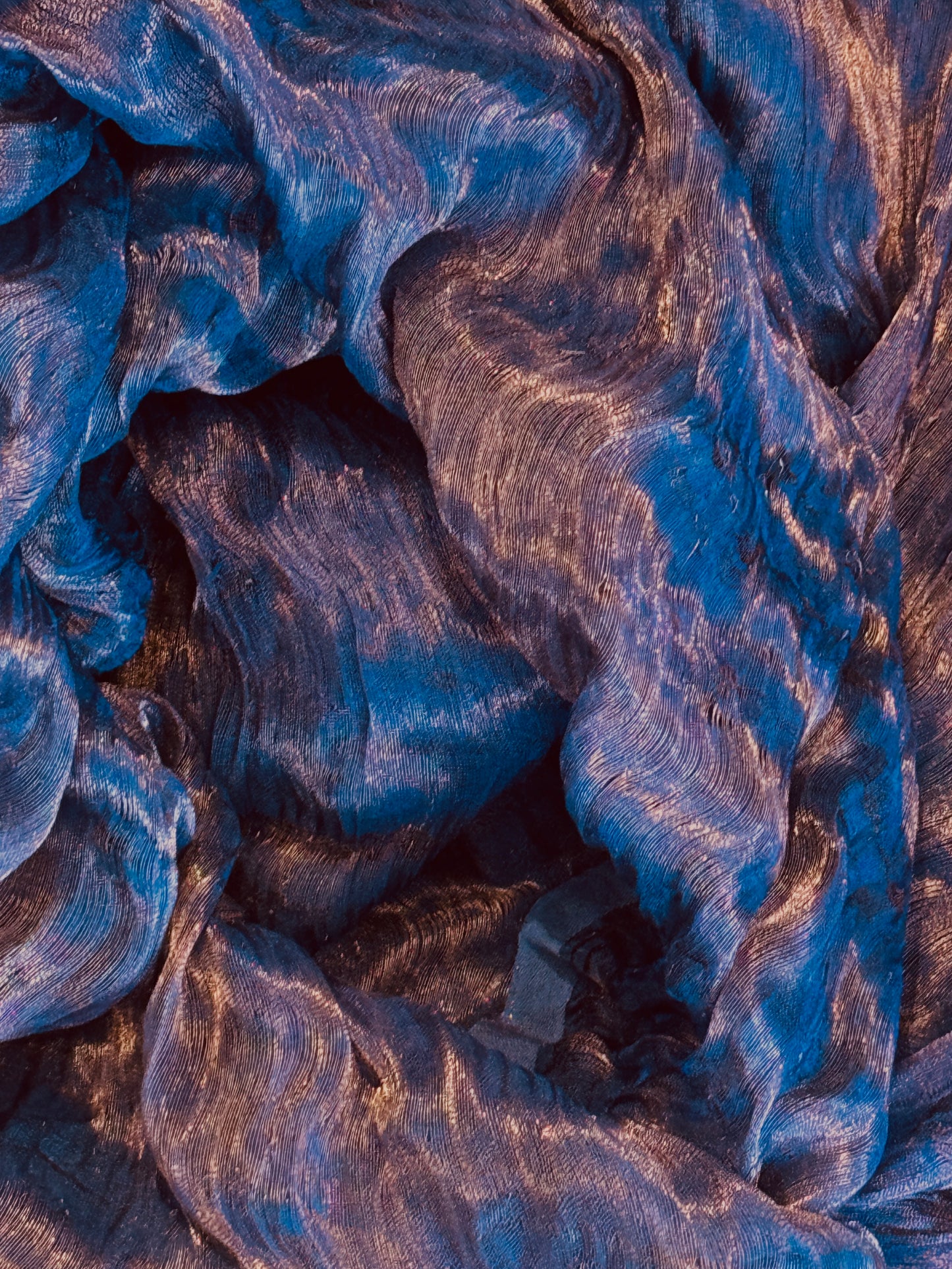 COPPER METALLIC ANGEL - Silk Metallic Scarf