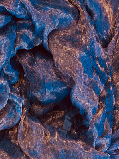 COPPER METALLIC ANGEL - Silk Metallic Scarf