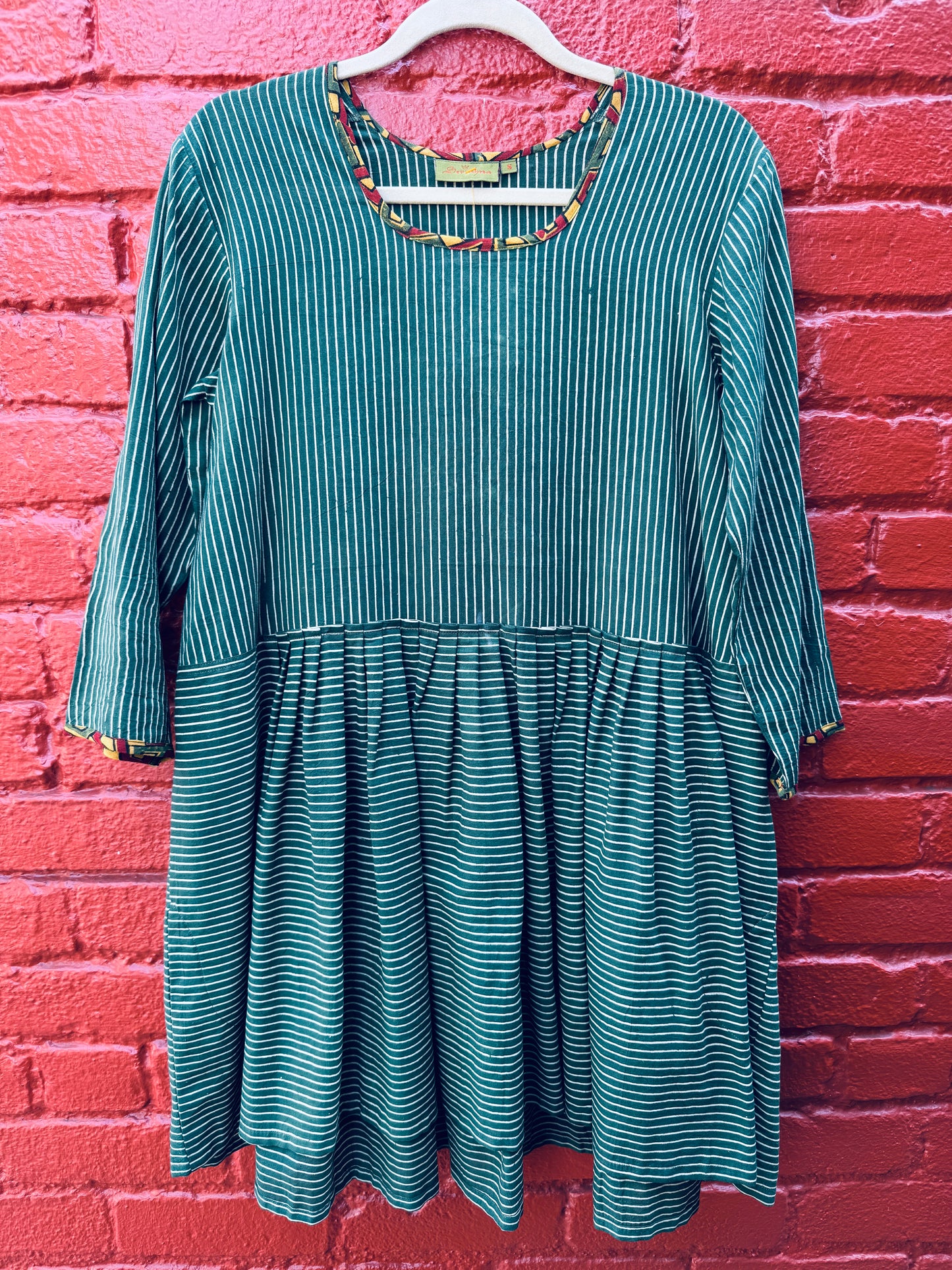 BILLIARD GREEN BABY DOLL LAUREN DRESS TOP