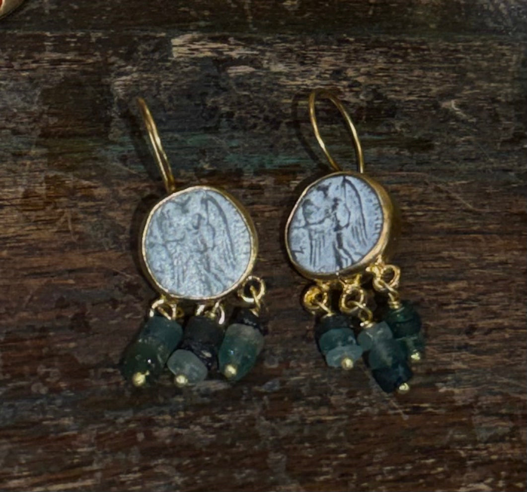 ALEXANDRIA THE GREAT COIN EARRINGS