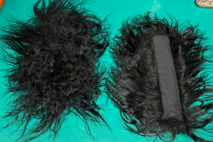 MONGOLIAN CURLY LAMB CUFFS