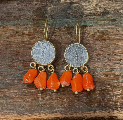 ALEXANDRIA THE GREAT COIN EARRINGS
