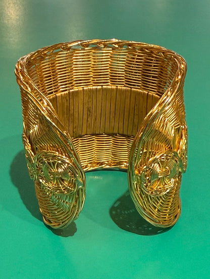HAND WOVEN MASTERPIECE BRASS WIRE CUFF
