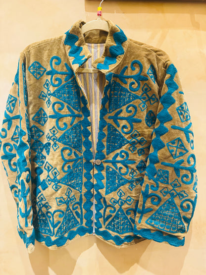 TUAREG JACKET EMBROIDERED VELVET