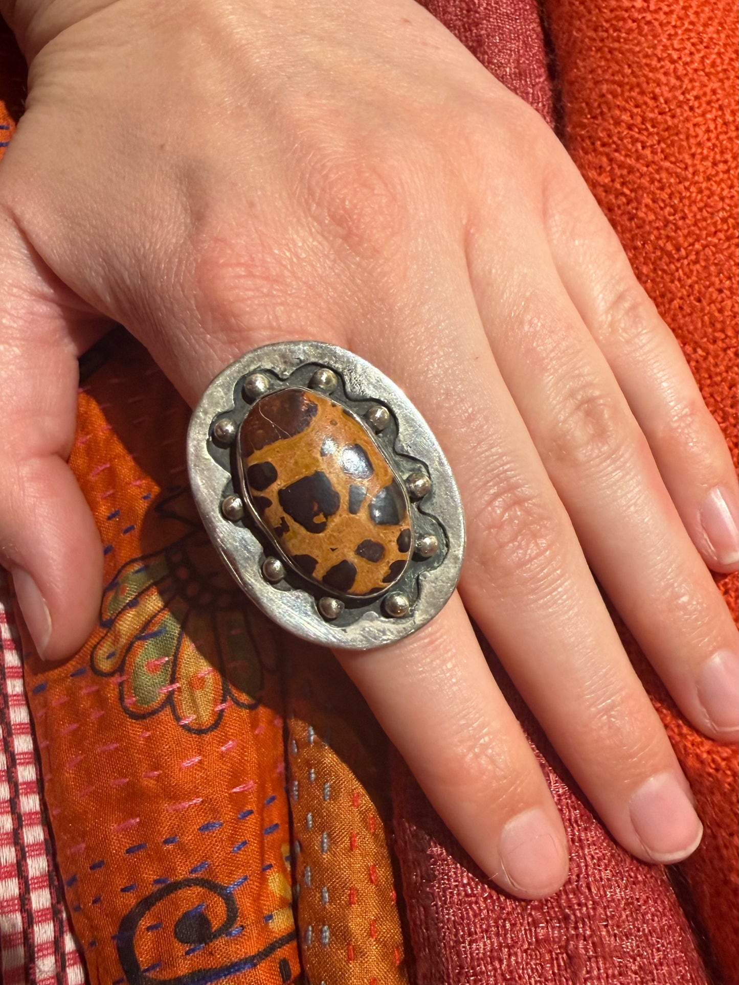 LEOPARD BAUXITE RING