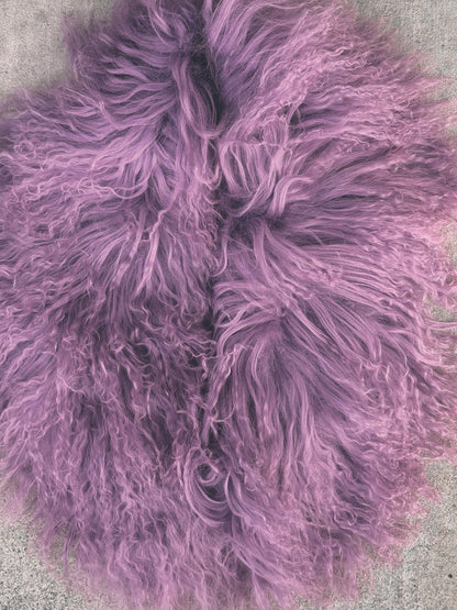 MONGOLIAN CURLY LAMB FUR COLLAR