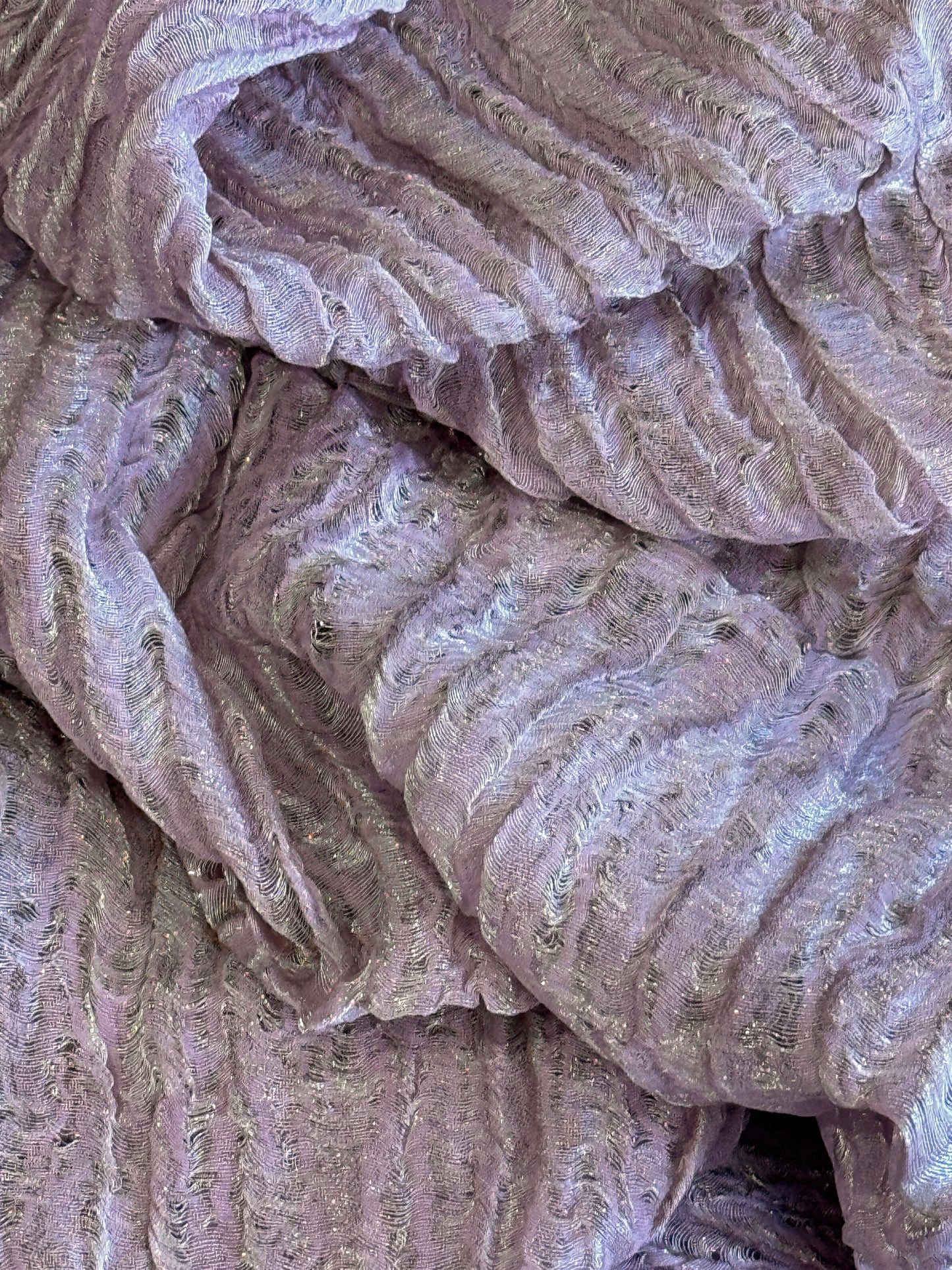 SILVER METALLIC ANGEL SCARVES