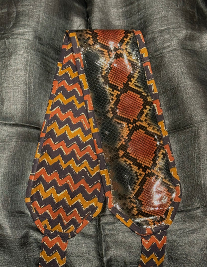 REVERSIBLE LEATHER & TEXTILE WRAP BELT: 21 COLOR STORIES