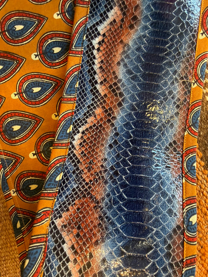 REVERSIBLE LEATHER & TEXTILE WRAP BELT: 21 COLOR STORIES