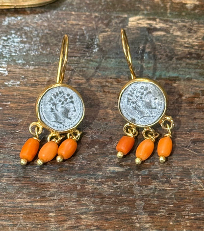 ALEXANDRIA THE GREAT COIN EARRINGS