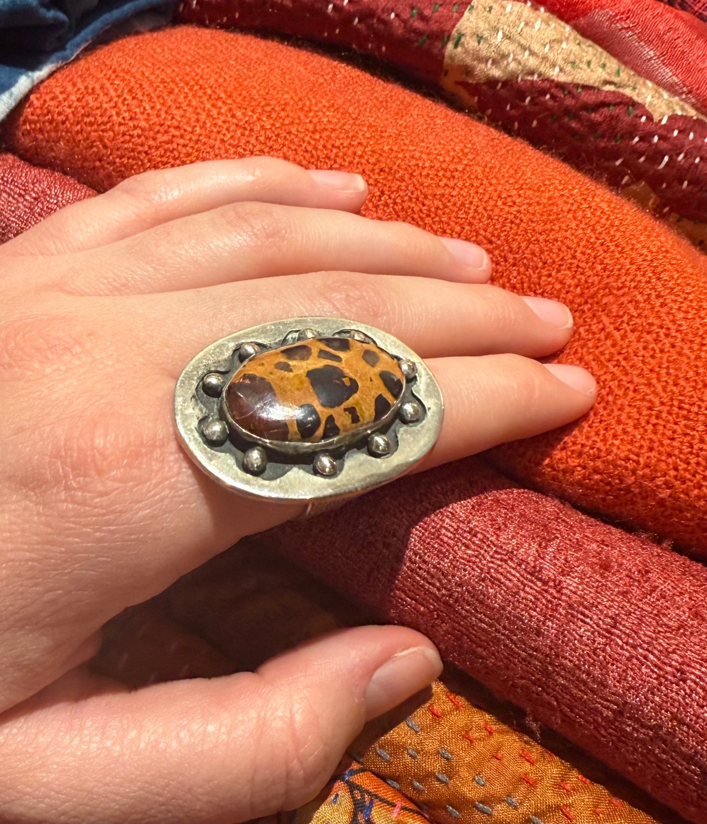 LEOPARD BAUXITE RING