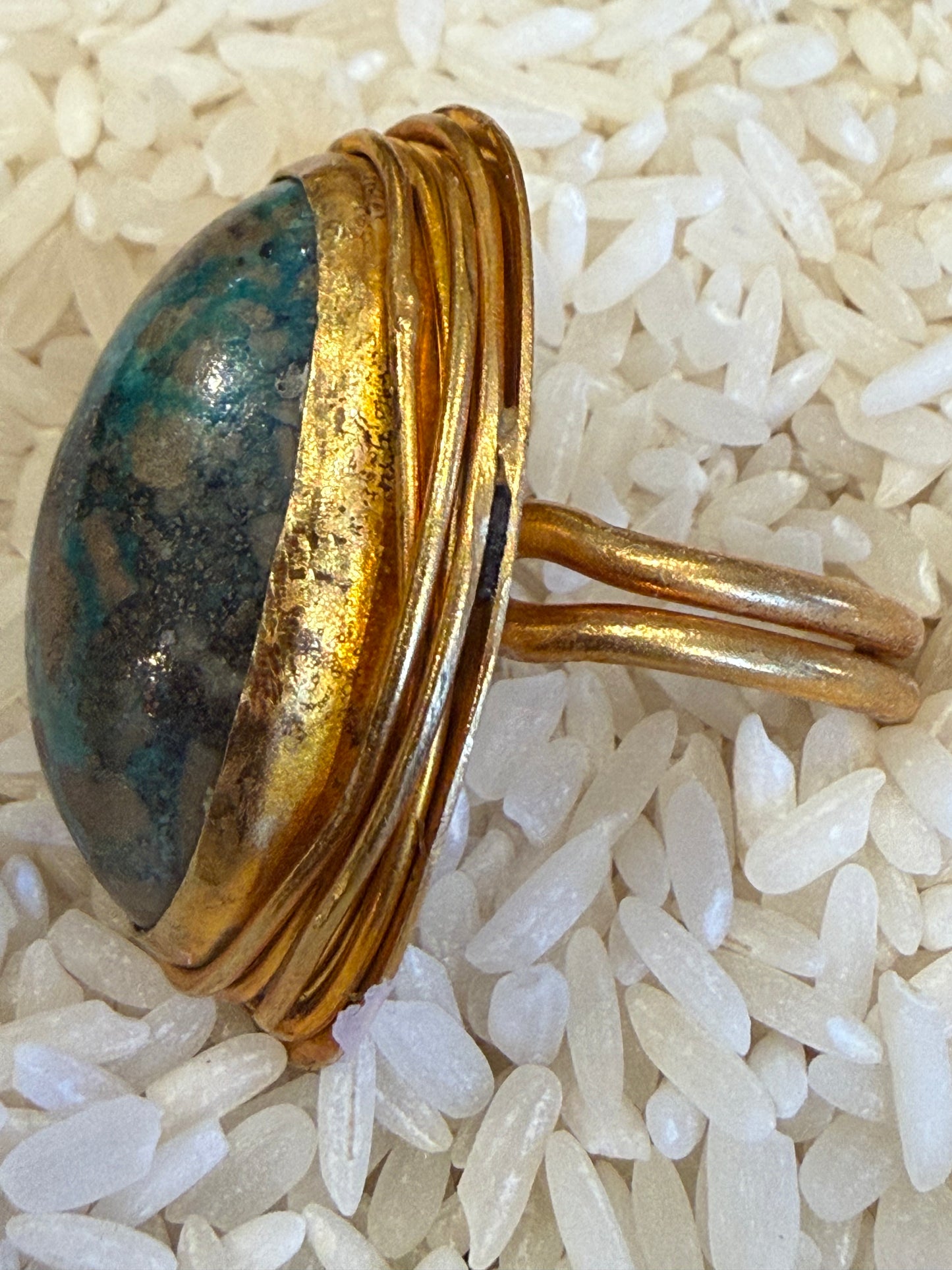 PERSIAN TURQUOISE NEST RINGS