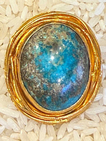 PERSIAN TURQUOISE NEST RINGS