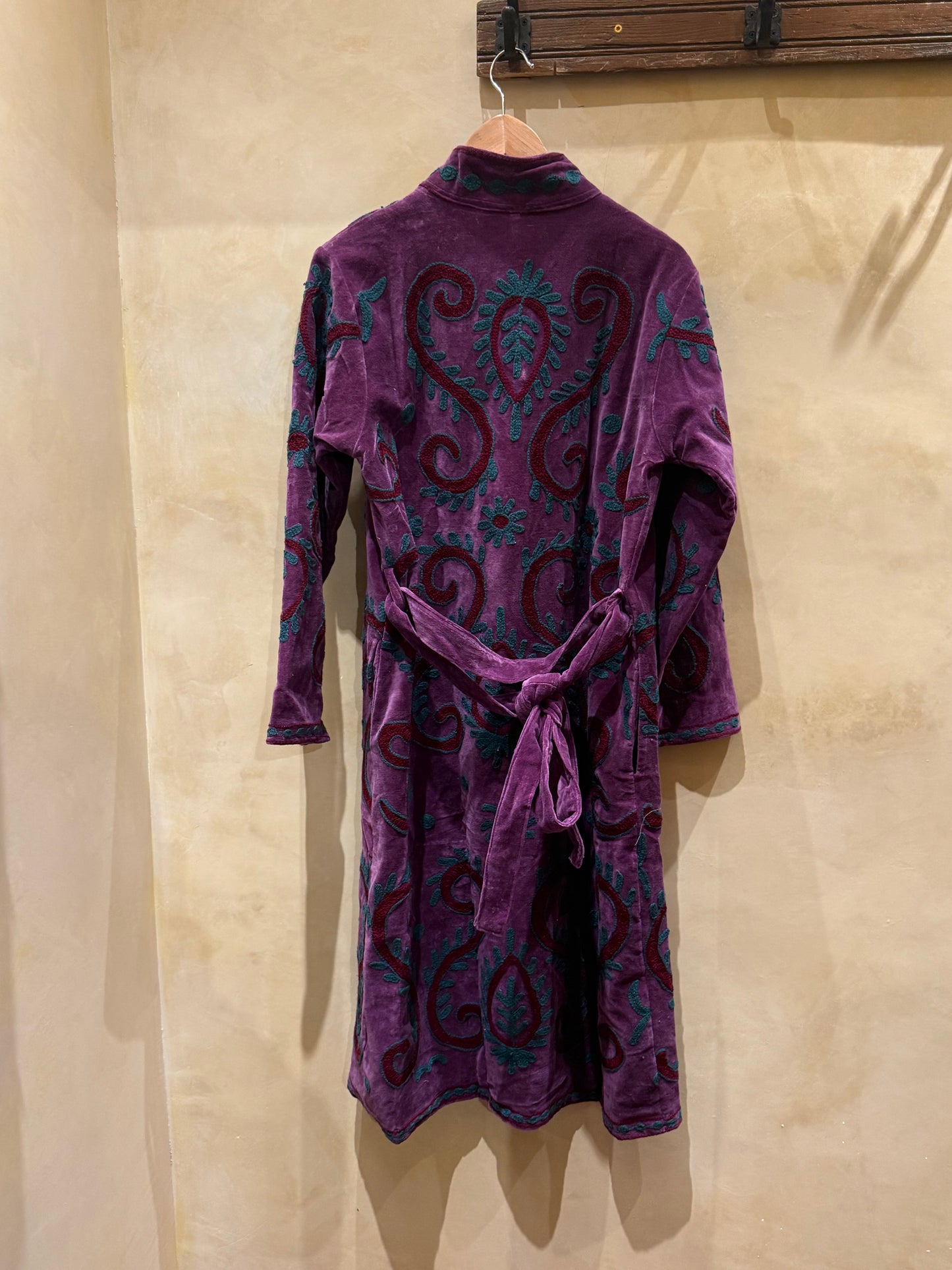 SWIRL COTTON VELVET COAT