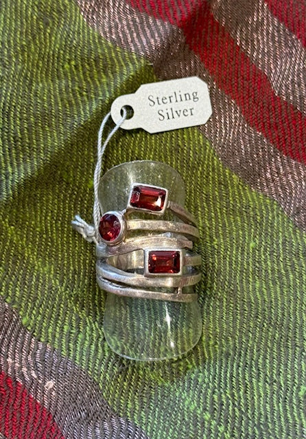 GARNET WRAP RING