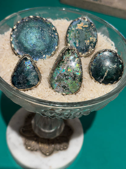 ROMÁN SEA GLASS RINGS