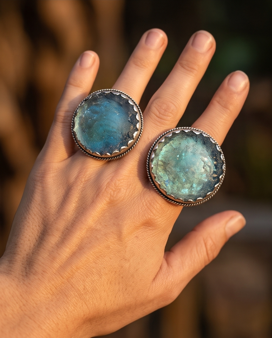 ROMÁN SEA GLASS RINGS
