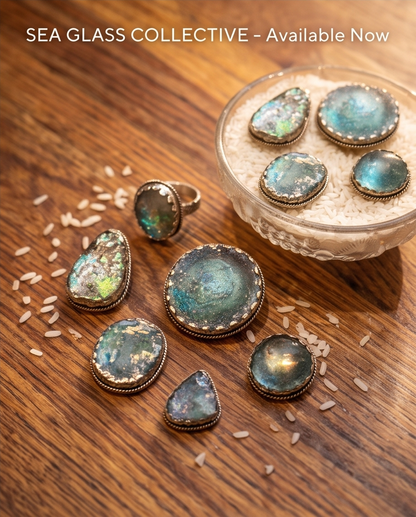 ROMÁN SEA GLASS RINGS