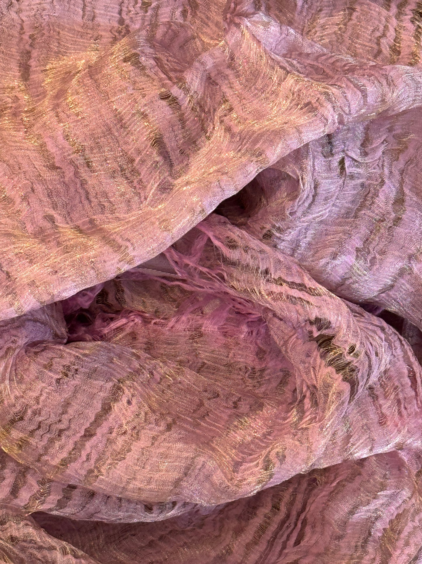 GOLD METALLIC ANGEL SCARVES