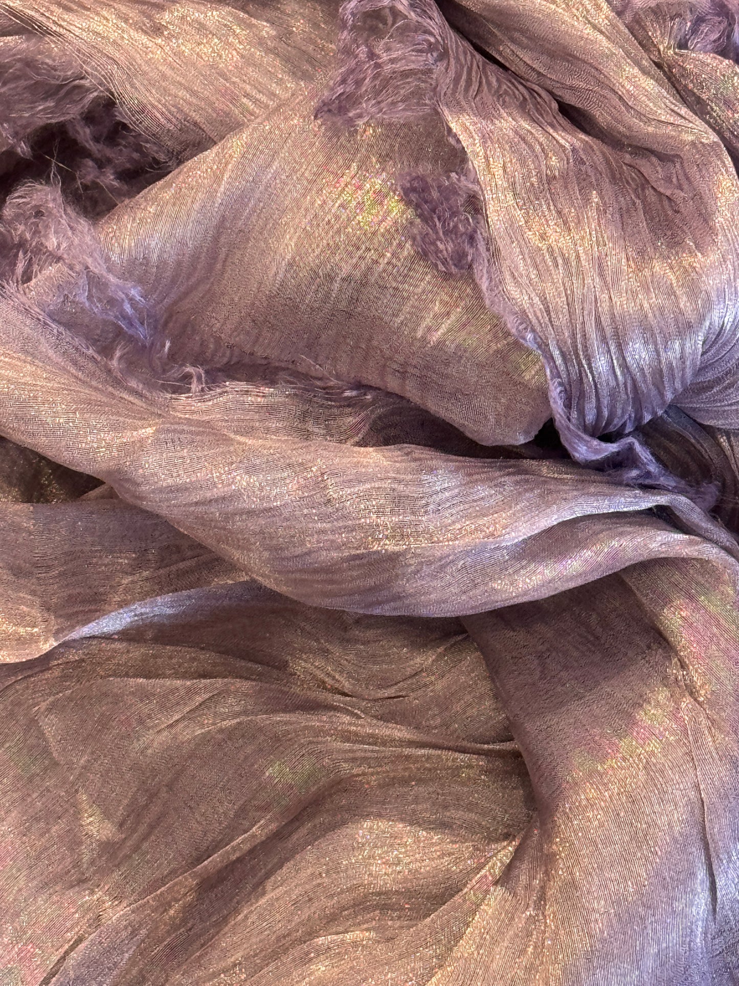 SILVER METALLIC ANGEL SCARVES