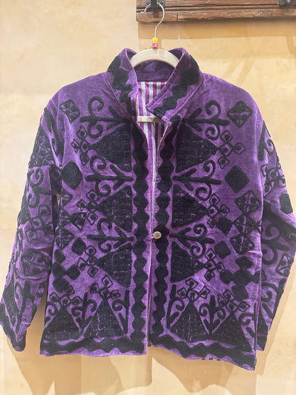 TUAREG JACKET EMBROIDERED VELVET