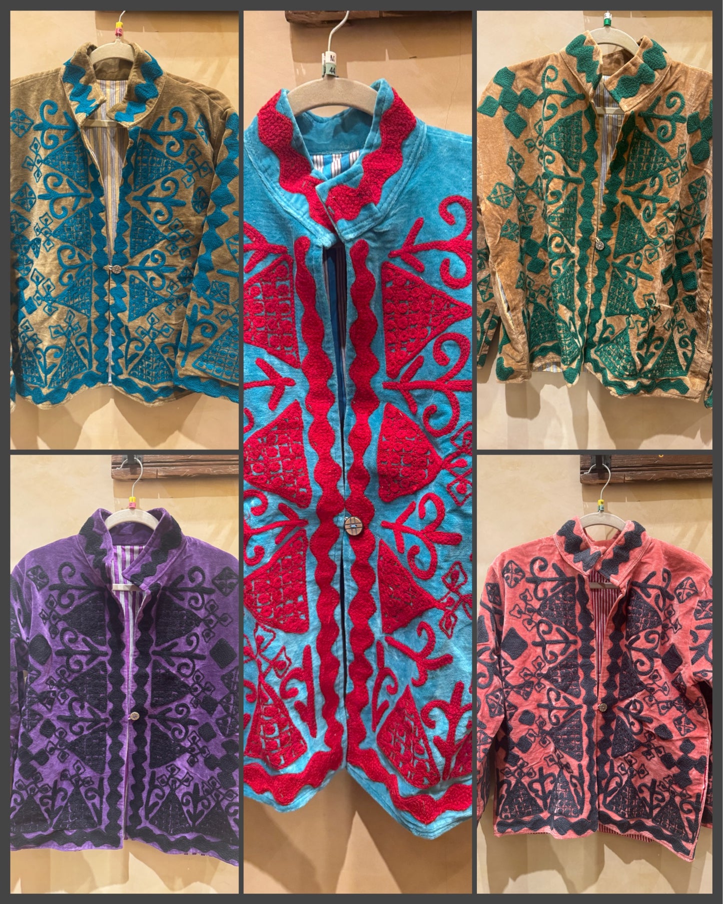 TUAREG JACKET EMBROIDERED VELVET