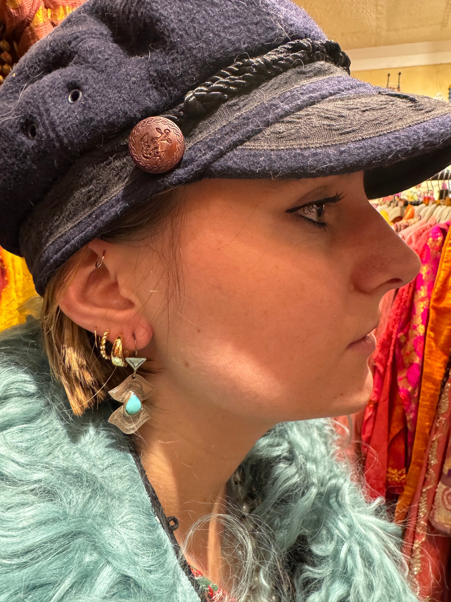 TUAREG TURQUOISE EARRINGS