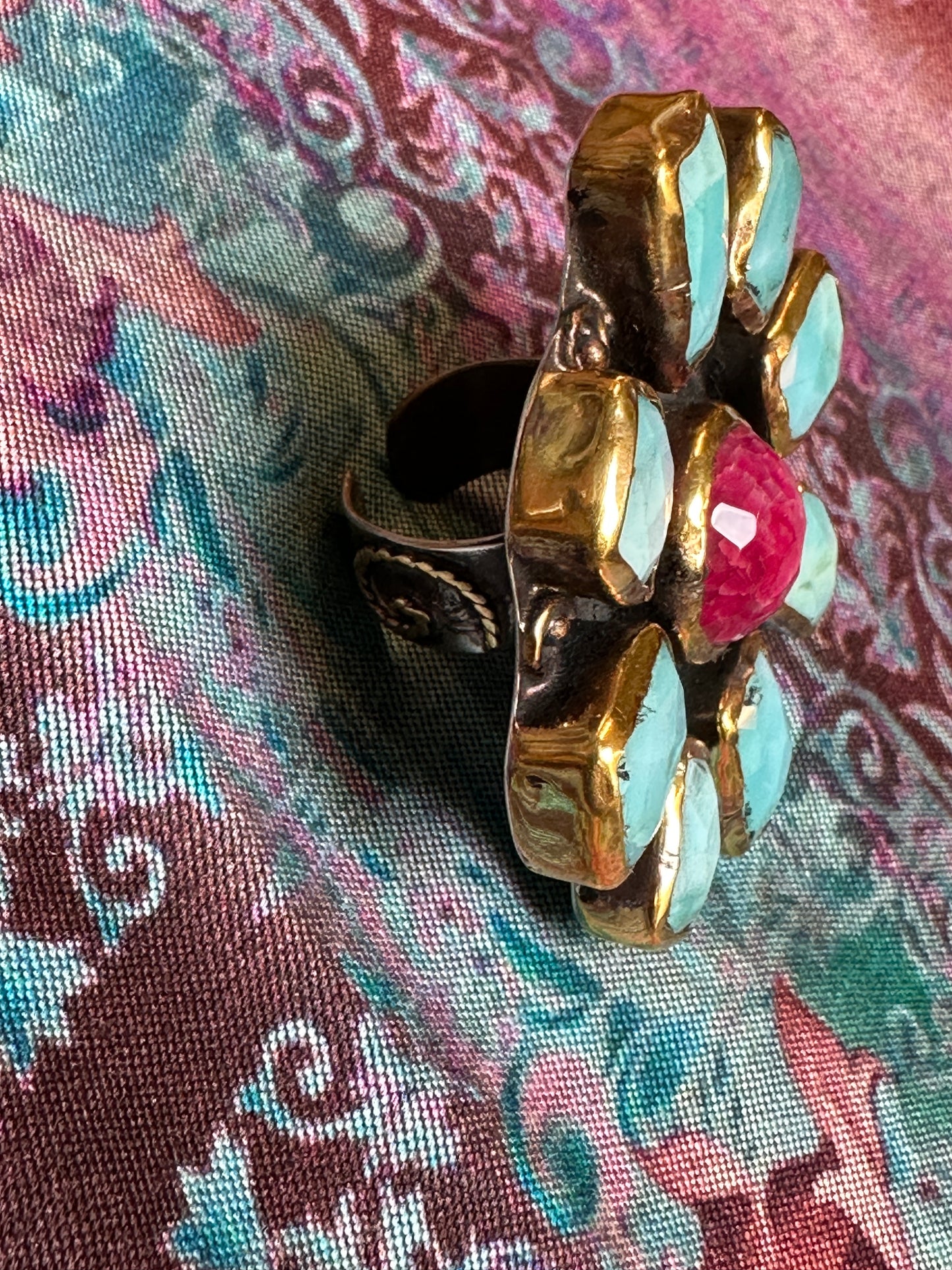 AQUA FLORA RING