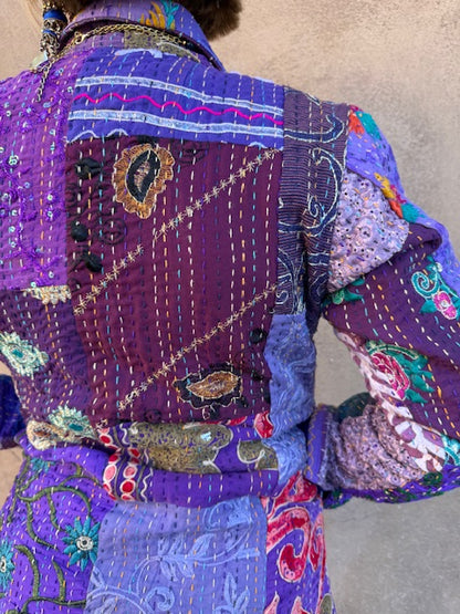 PURPLE CHAGALL ZIP JACKET