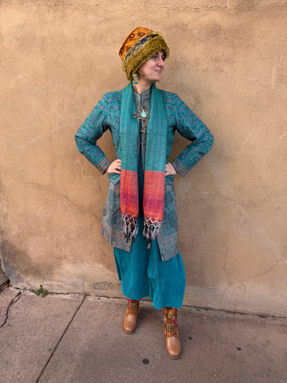 KASHMIRI WOOL BROCADE COAT