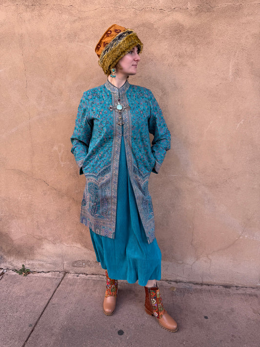KASHMIRI WOOL BROCADE COAT