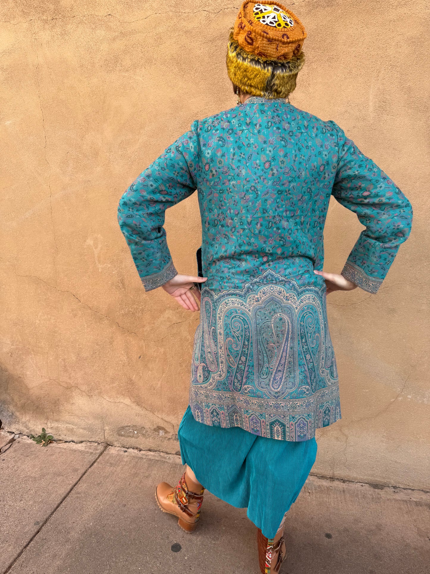 KASHMIRI WOOL BROCADE COAT