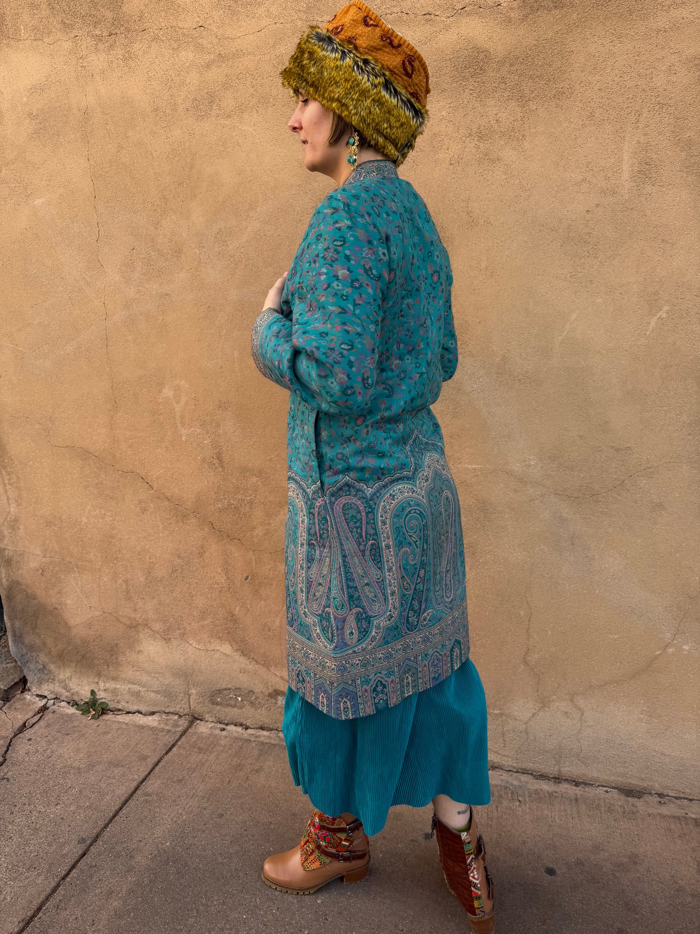 KASHMIRI WOOL BROCADE COAT