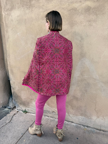 KASHMIR EMBROIDERED CAPE