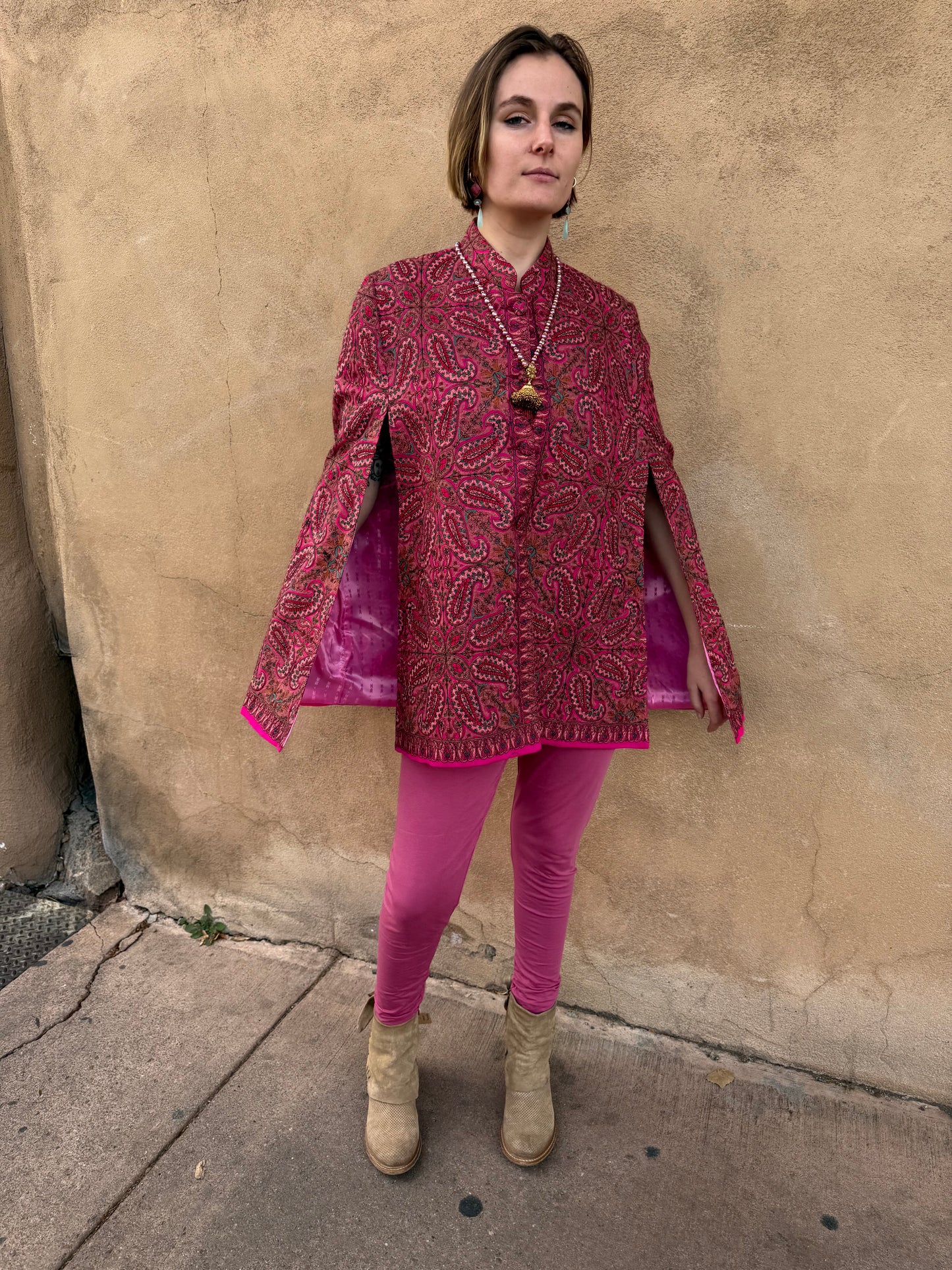 KASHMIR EMBROIDERED CAPE