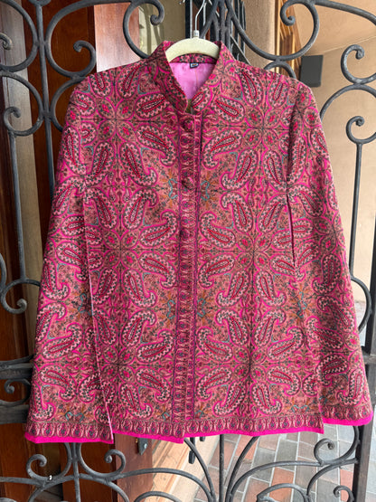 KASHMIR EMBROIDERED CAPE