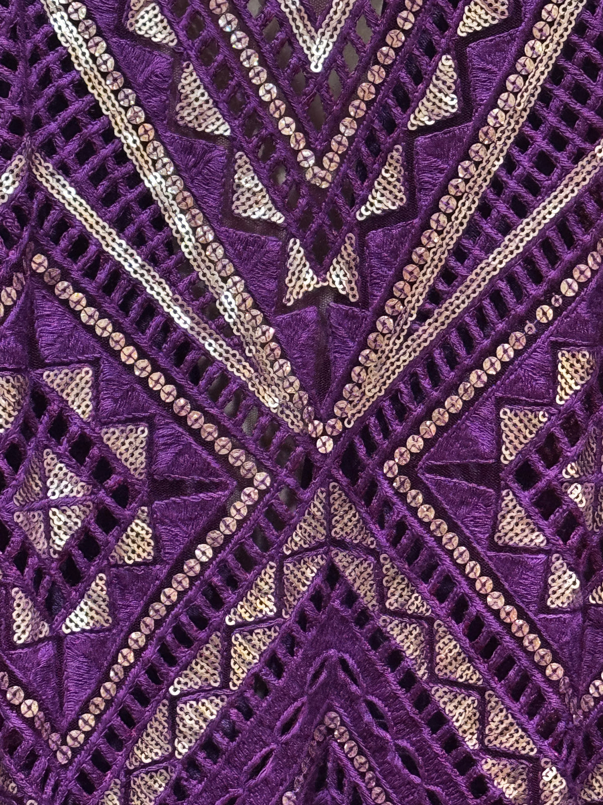 PURPLE DECO EMPIRE COAT