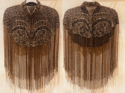 FRINGE BEADED CAPELET