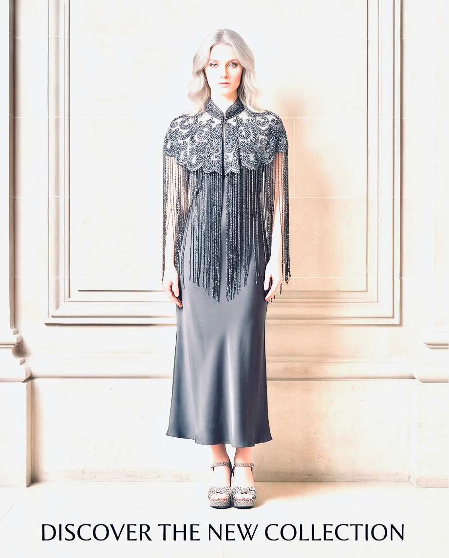 FRINGE BEADED CAPELET