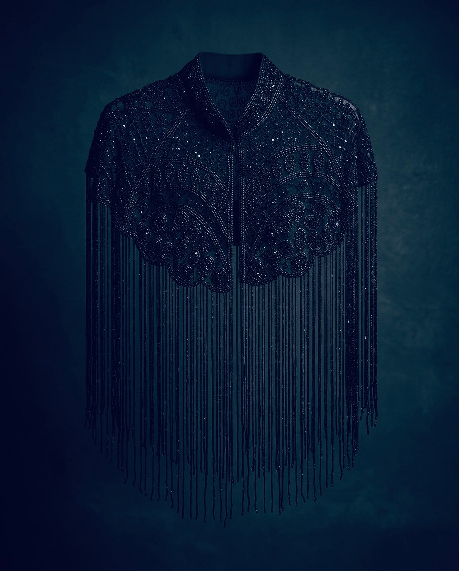 FRINGE BEADED CAPELET
