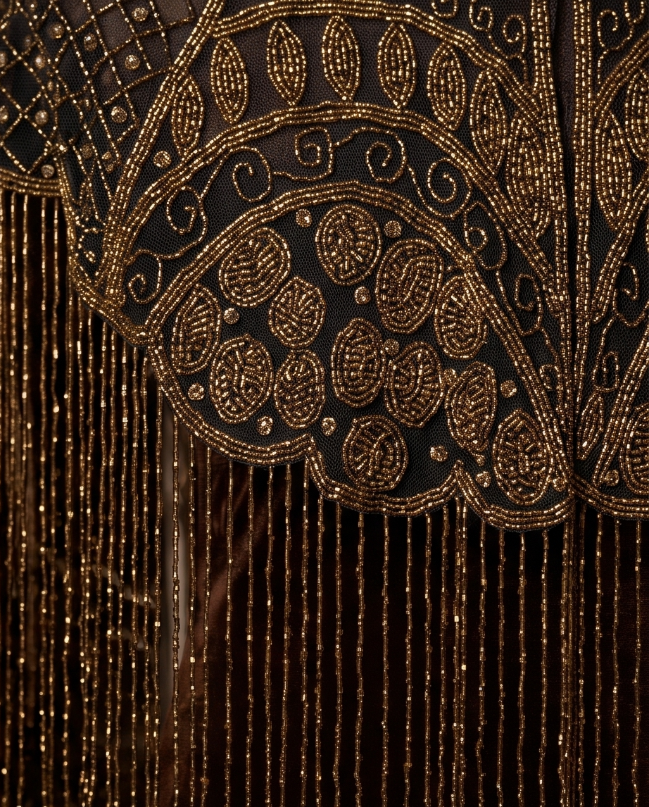 FRINGE BEADED CAPELET