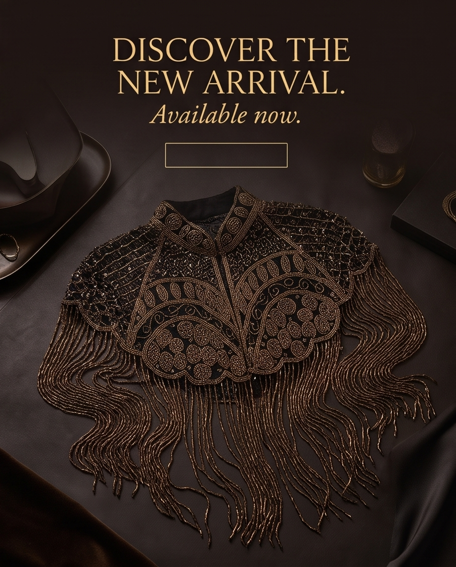 FRINGE BEADED CAPELET