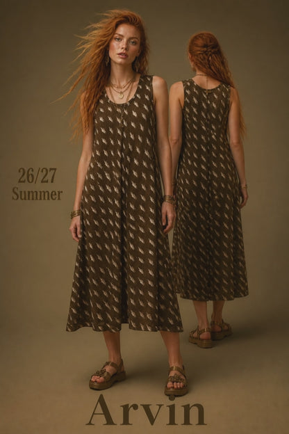 WE GOT IKAT SLIP DRESSES 5 COLORS