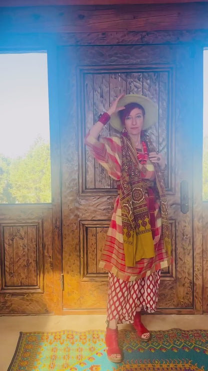 LINEN LINA DRESS HAND LOOMED