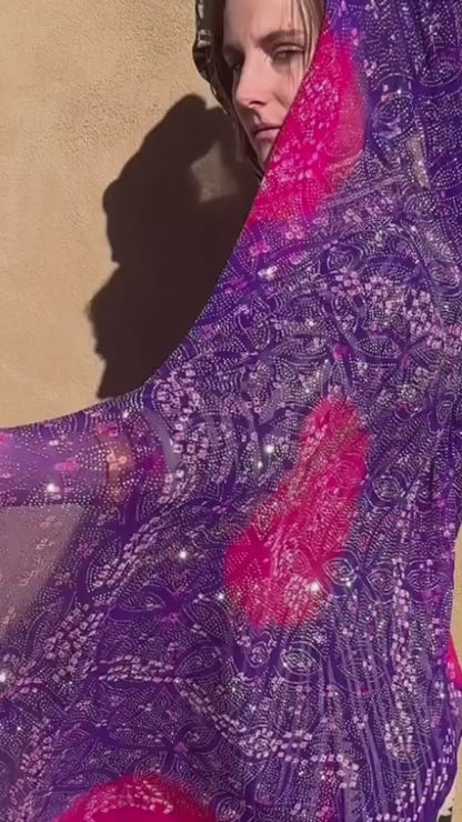 SHEHERAZADE SILK BLING SHAWL