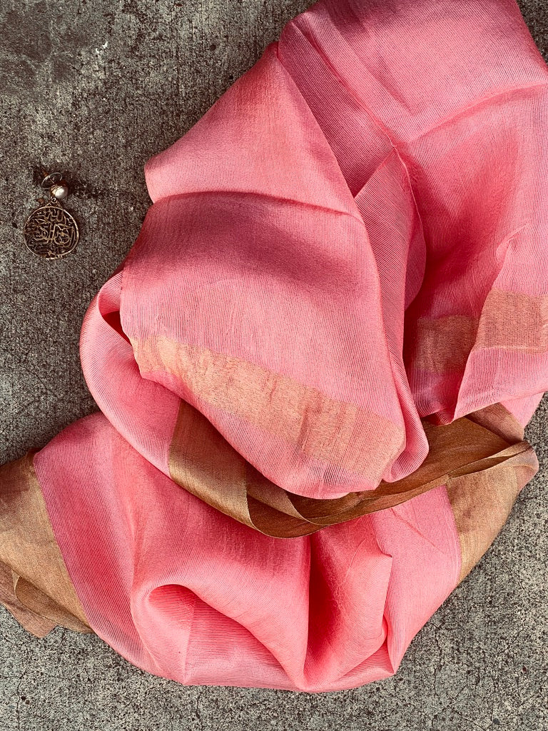 Pale Coral Pink whisper scarf Andrea Serrahn Serrahna