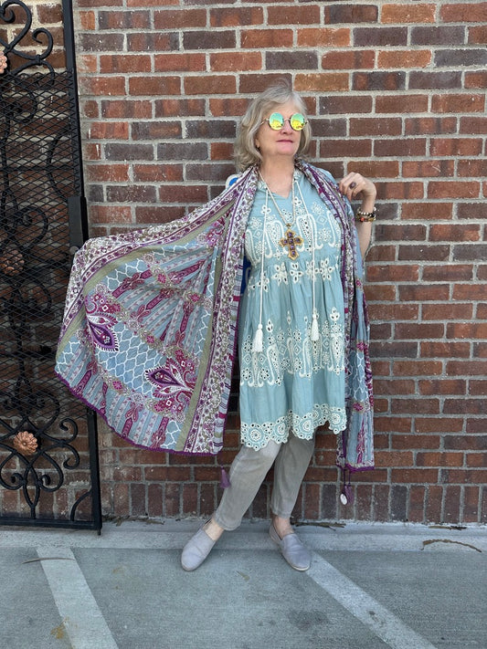 BRODERIE BABYDOLL TUNIC