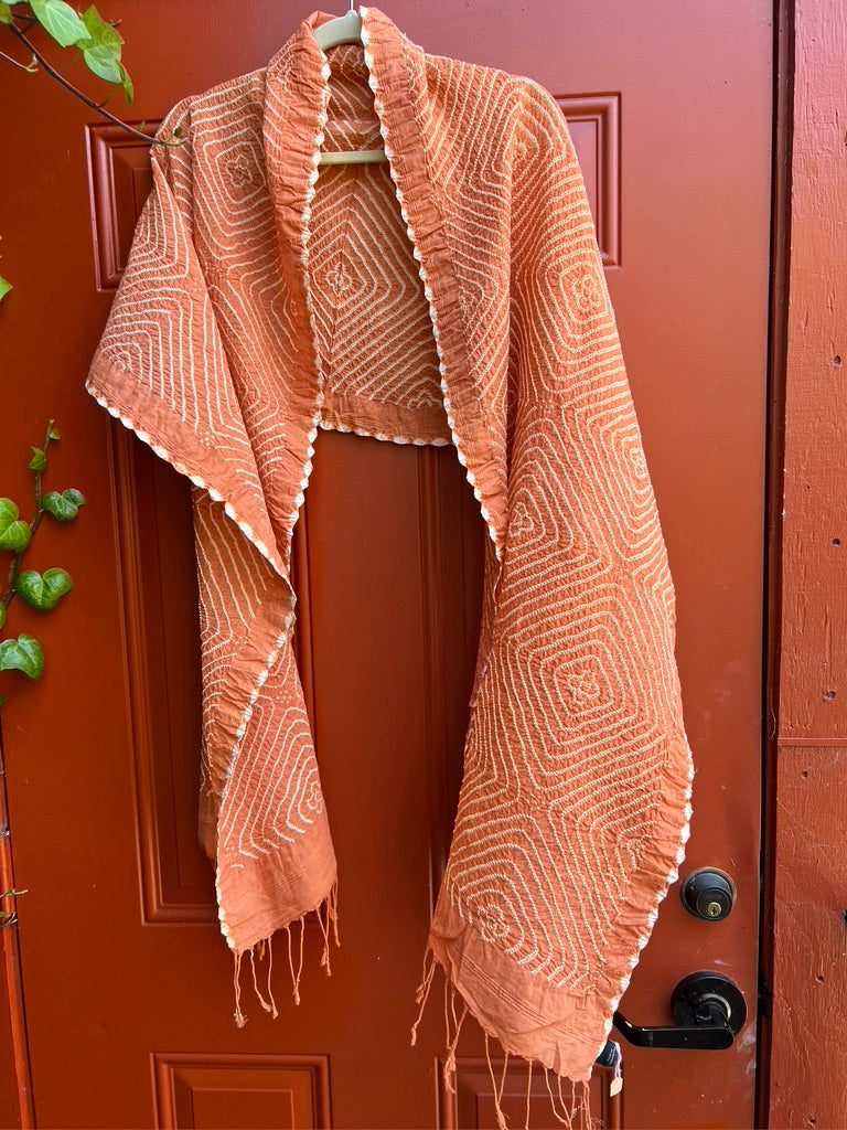 COTTON BANDHANI STOLE