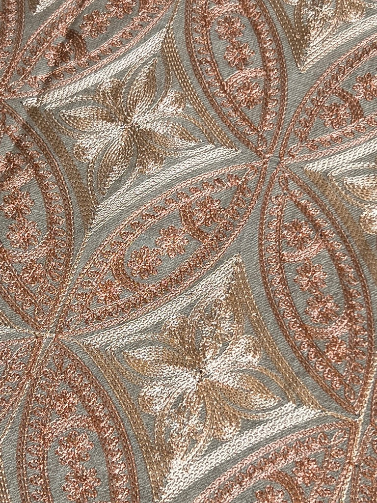 SANDY COPPER EMBROIDERED PASHMINA