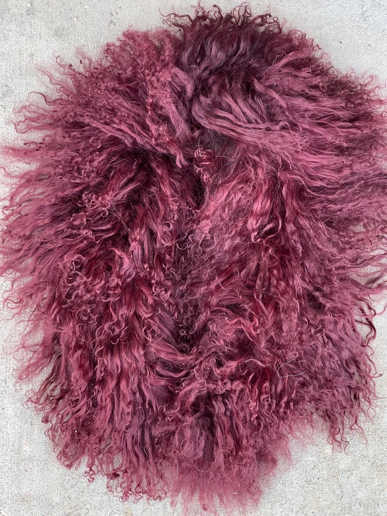 MONGOLIAN LAMB FUR COLLAR